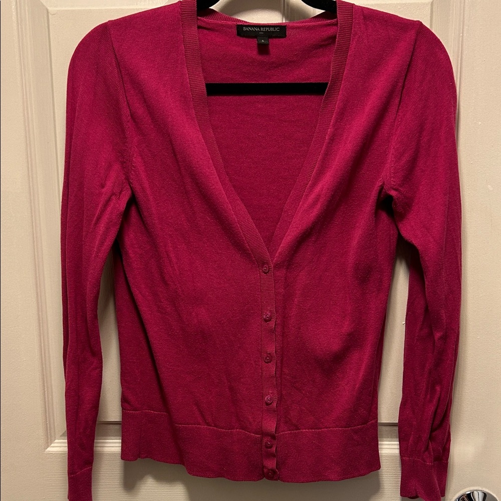 Banana Republic Women's Fuchsia Cardigan